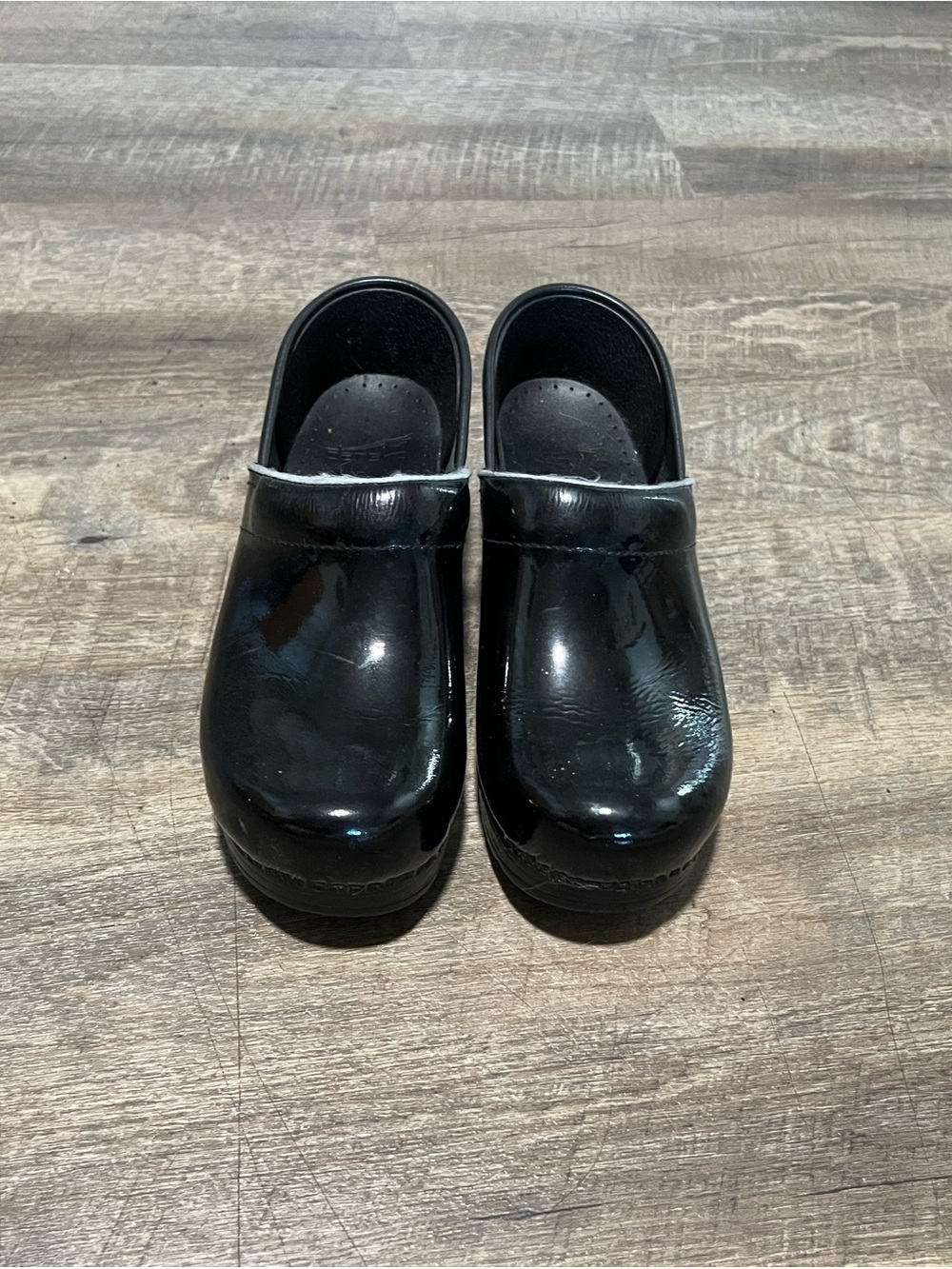 Patent Leather Black Dansko Clogs